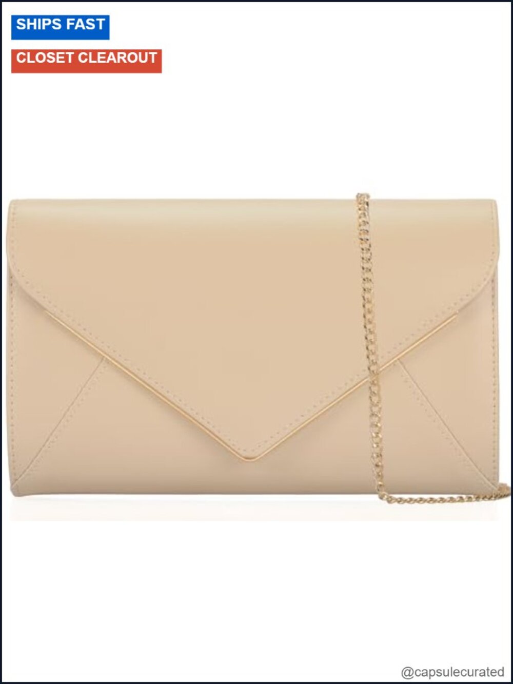 PU Leather Envelope Clutch Women Evening Handbag Prom Wedding Foldover